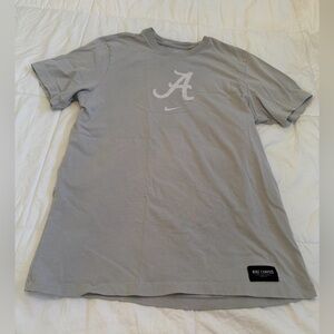 Alabama Nike Light Gray Men's Short Sleeve Tee L